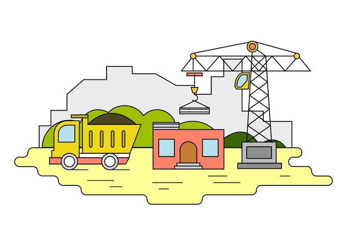 Ilustración de construcción gratuita vector