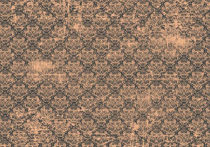 Old Vintage Damask Background vector