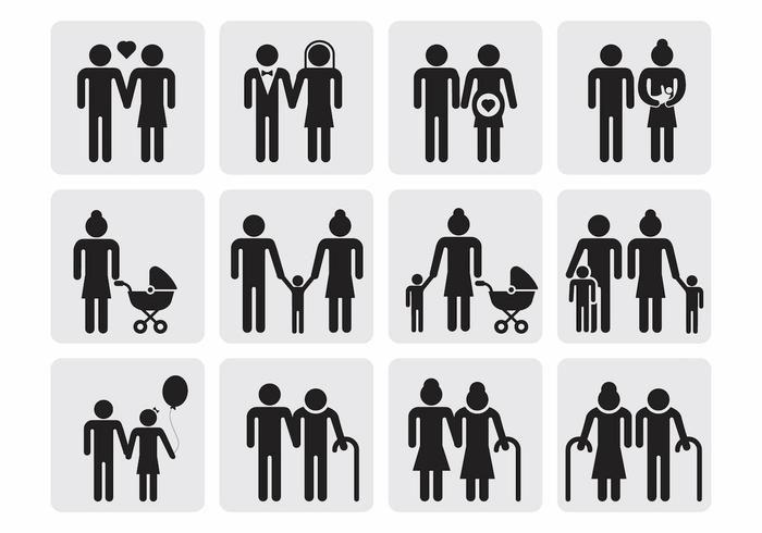 Family Icons Vector