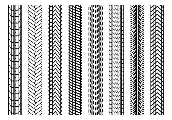 Grugne marcas de neumáticos vectoriales vector