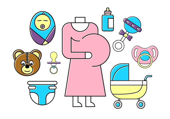 Free Baby Icons vector