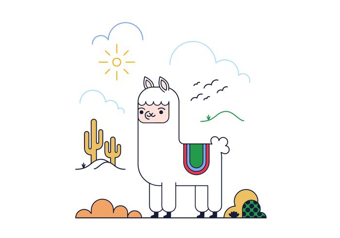 Free Alpaca Vector Free Alpaca Vector
