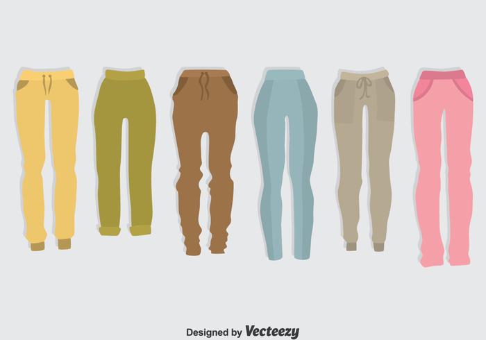 Conjunto de vectores coloridos Sweatpants