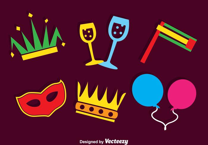 Purim Carnival Element Vector