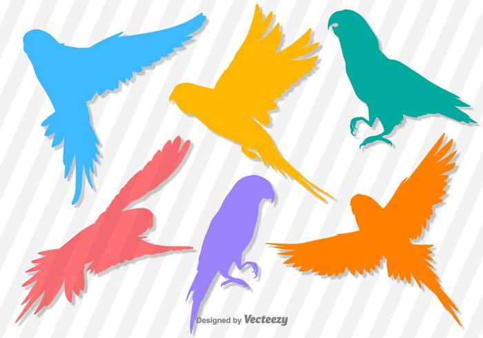 Budgie Vector Silhouettes