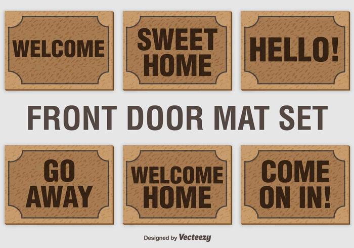 Welcome Mat Vector Set