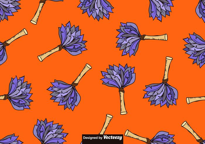 Download Vector Hand-Drawn Feather Duster Icon SEAMLESS PATTERN ...