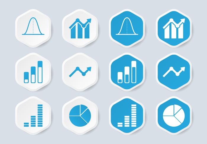 Bell Curve Infographic Icon vector