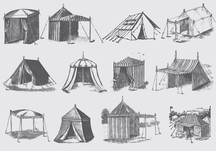 Garden Tents vector