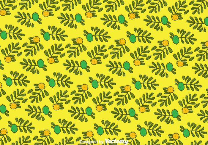 Hand Drawn Argan Seamless Pattern vector