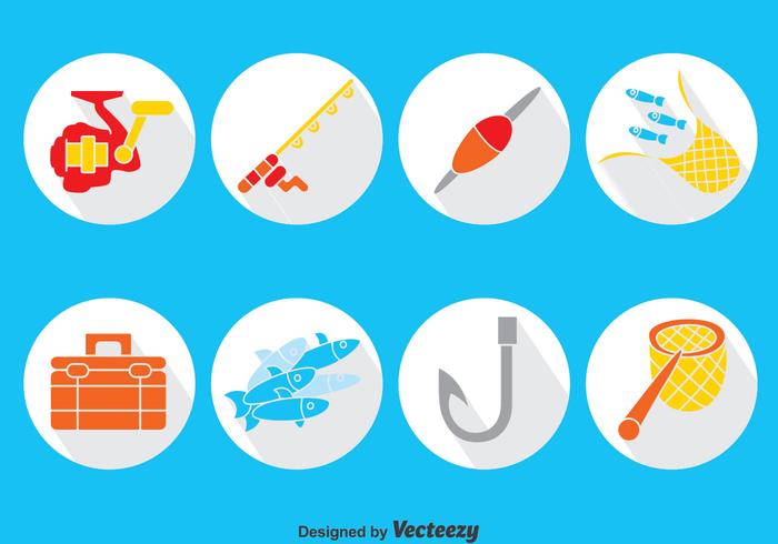 Fishing Element Vector Set