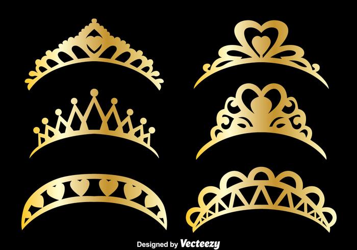 Gold Pageant Vector Set