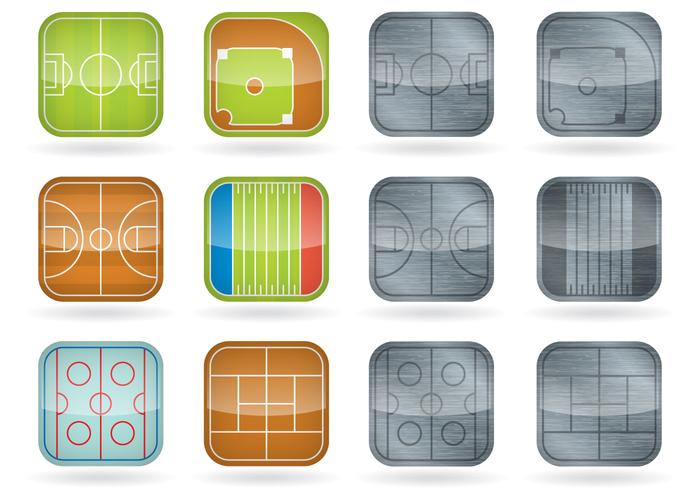 Sport Field Icons Sport Field Icons