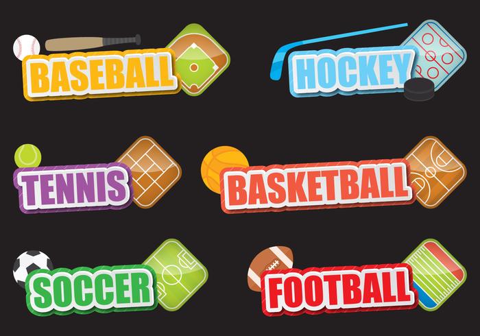 Sport Titles vector