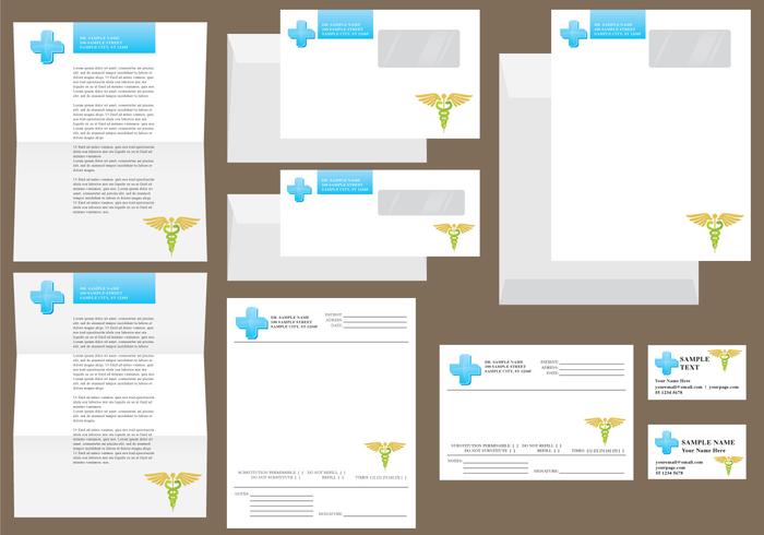 White Hospital Templates vector