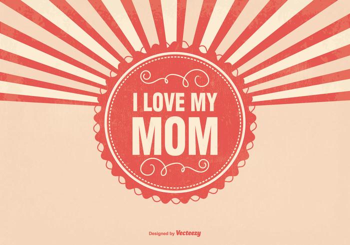Sunburst Mother's Day Illustration Sunburst Mother's Day Illustration