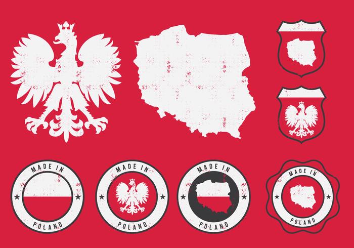 Poland Eagle Badge vector