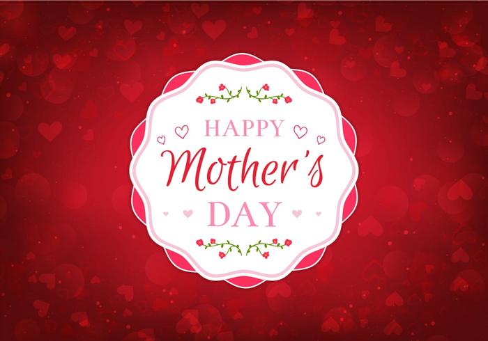 Free Vector Happy Moms Day Illustration