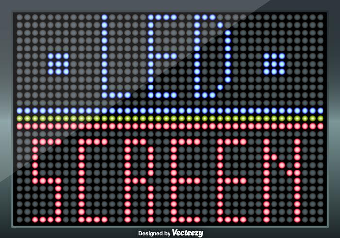 Led Screen Illustration - Fully Editable Elements vector