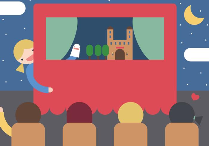 Puppets for Kids vector