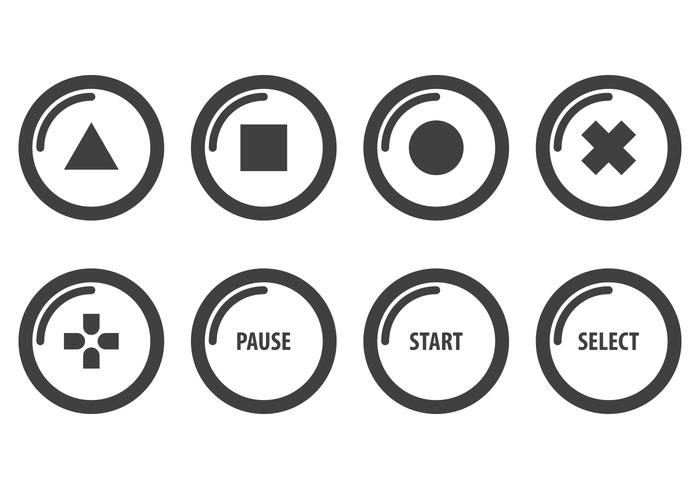 Free Arcade Button Vectors