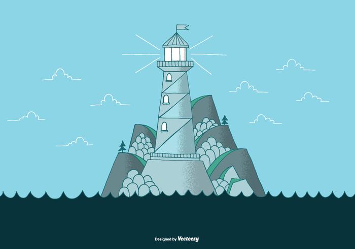 Lighthouse Landscape Vector