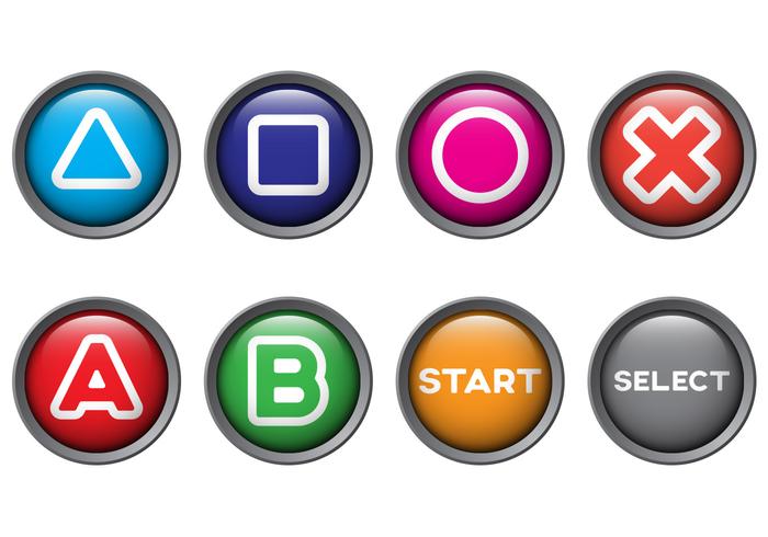 Free Arcade Button Vectors