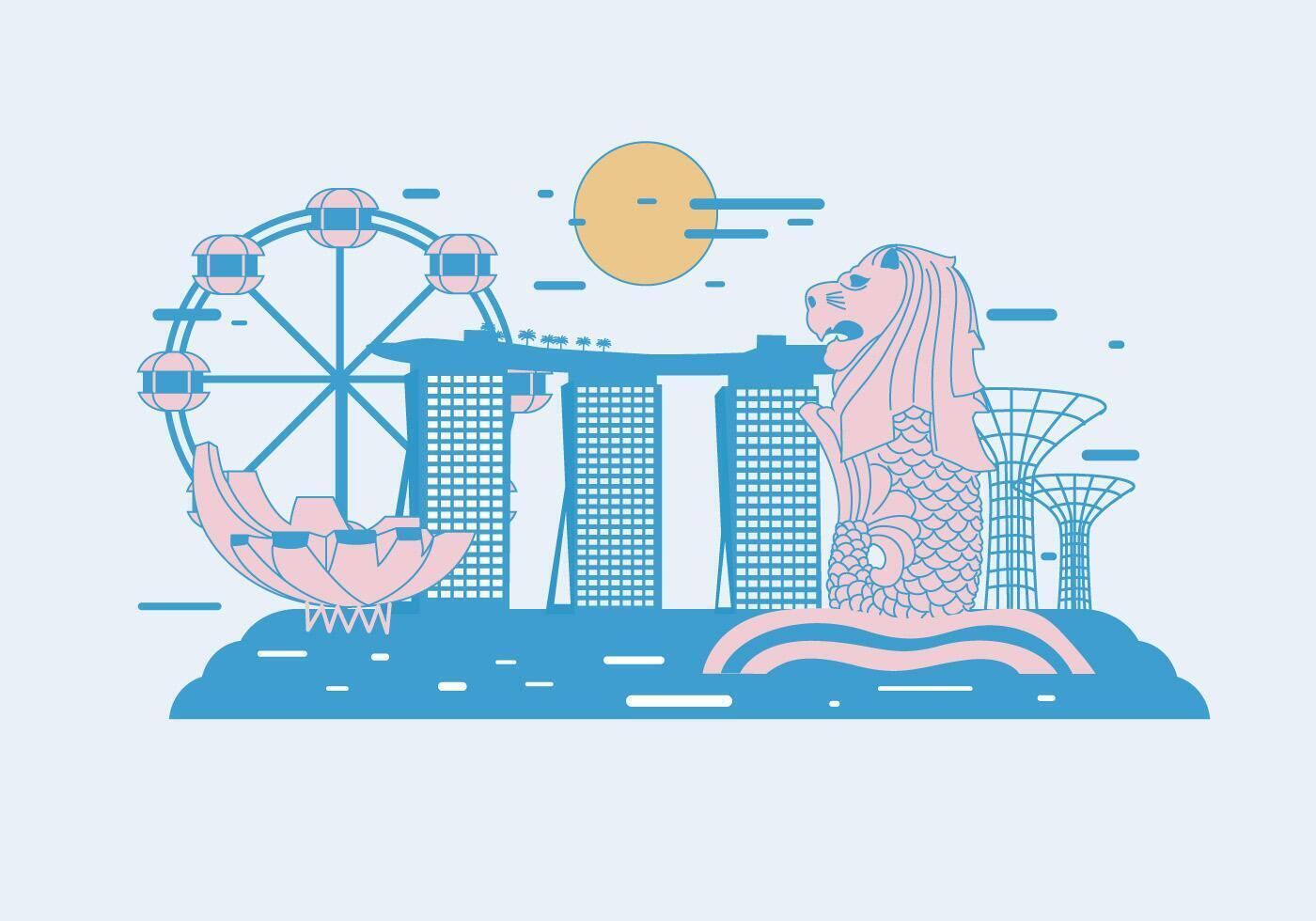 Merlion Vector