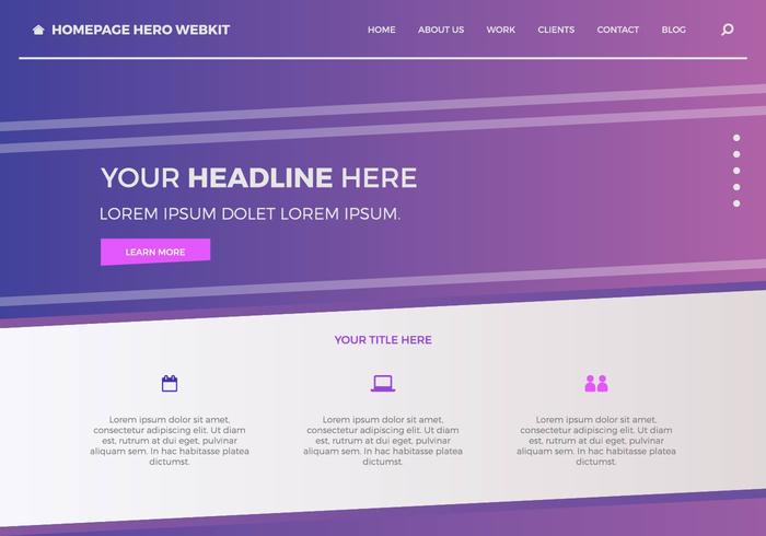 Free Homepage Hero Webkit 3 vector