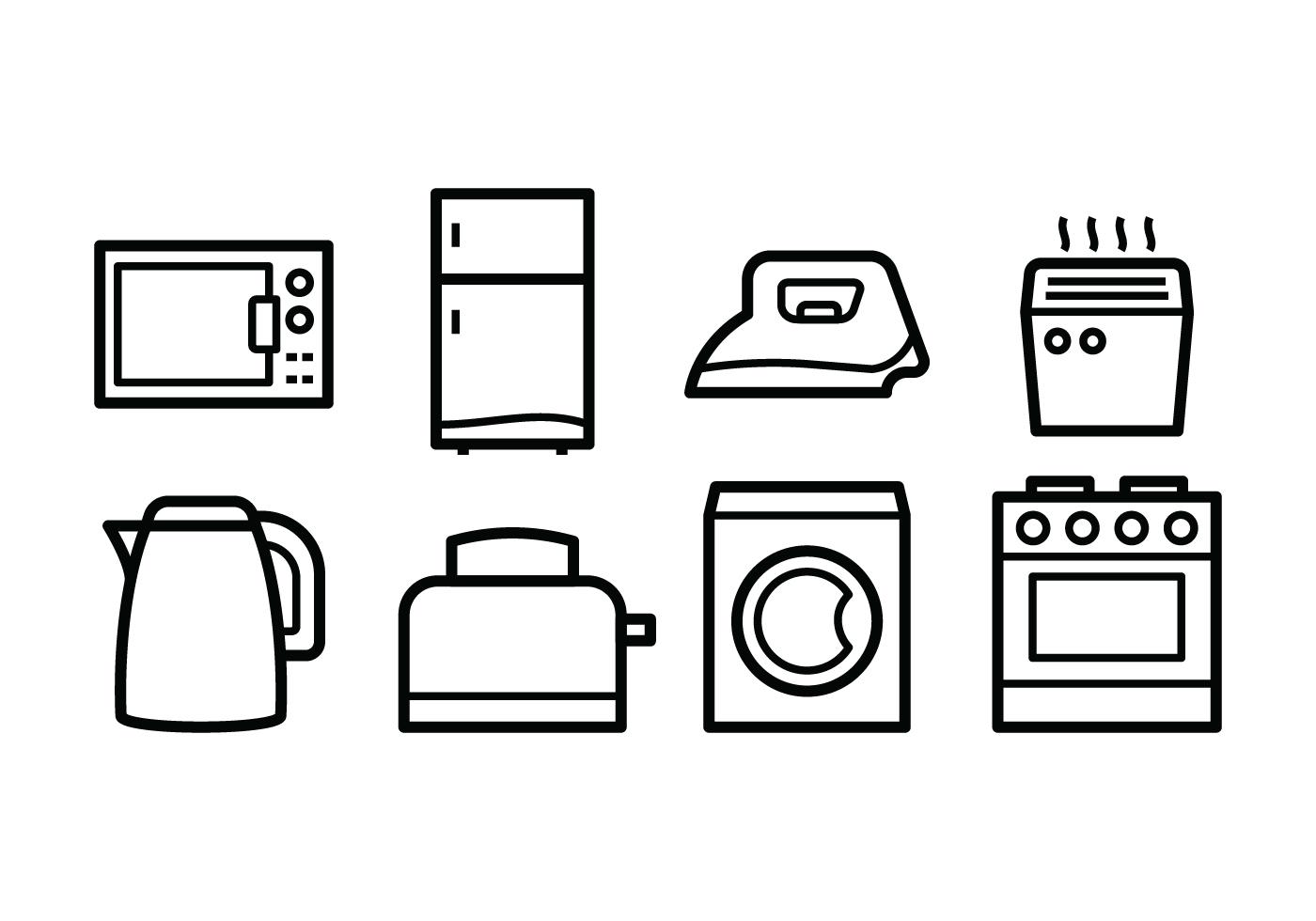 Free Home Appliances Icons 122725 Vector Art at Vecteezy