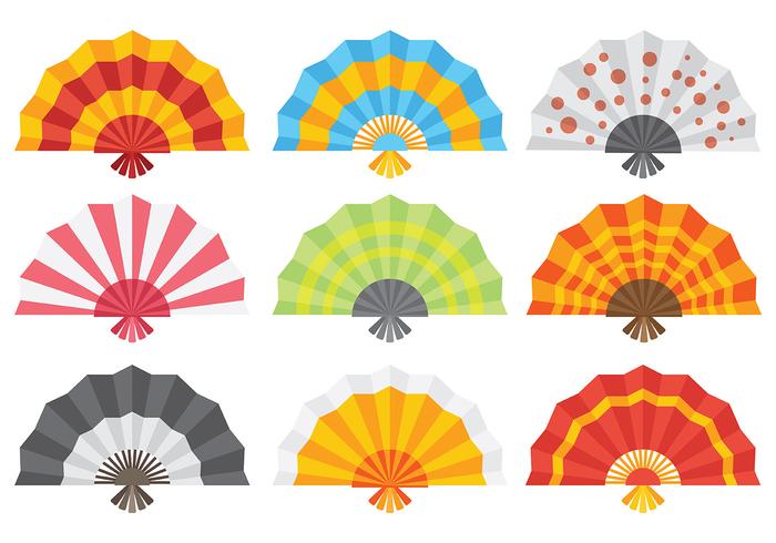 Libre de ventilador español iconos vectoriales vector