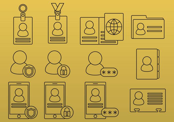 ID Line Icons vector