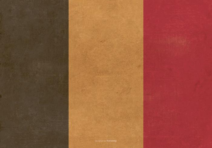 Grunge Flag of Belgium vector