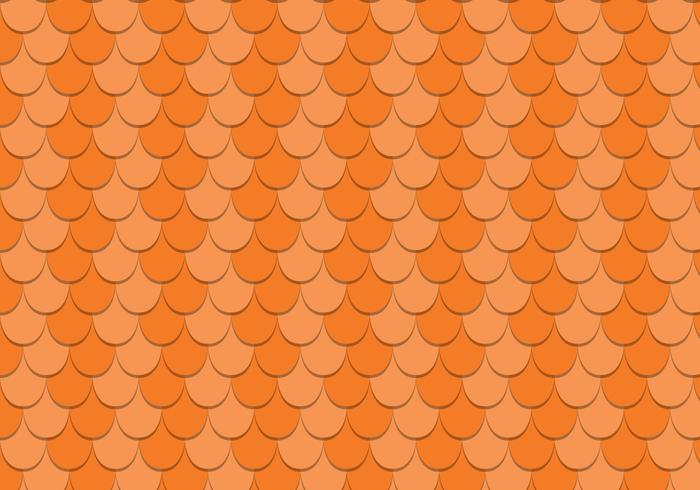 Scalloped Rooftop Vector Pattern