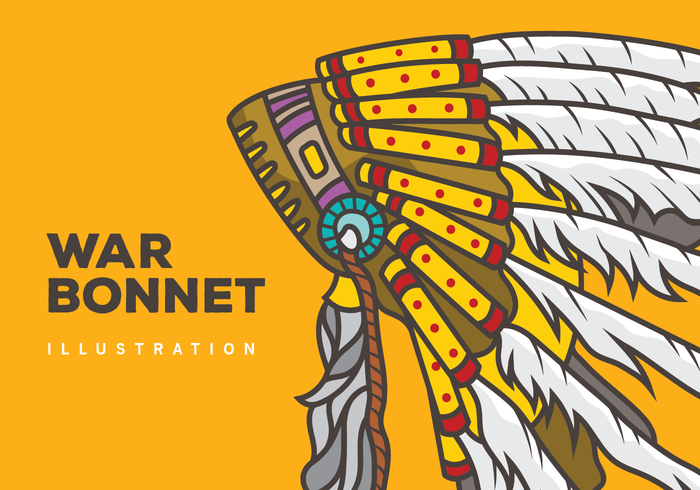 War Bonnet Illustration vector