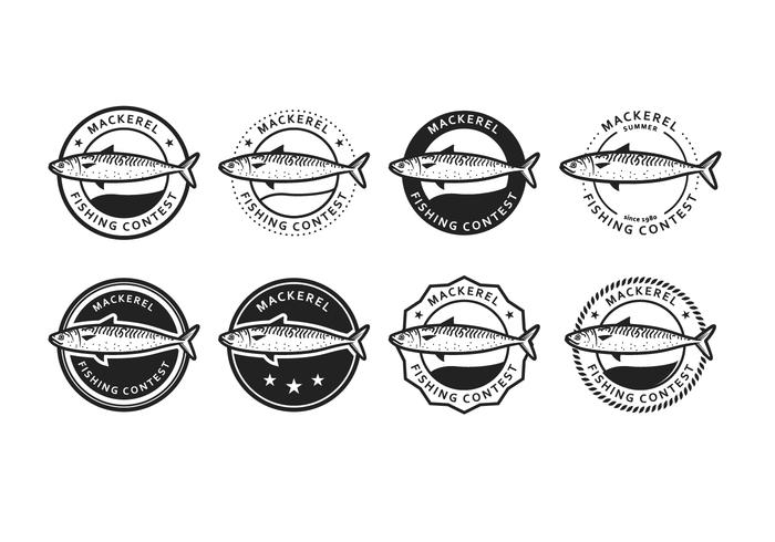 Free Mackerel Vector Badge