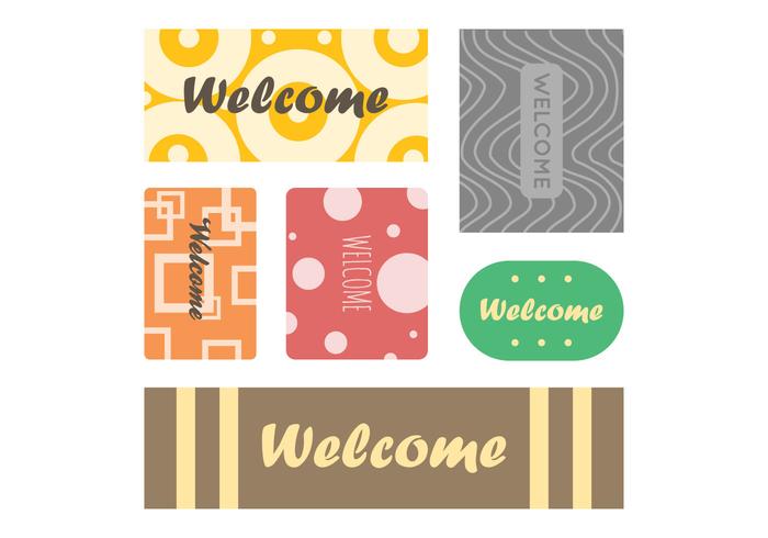 Vector de bienvenida gratis Mat 4