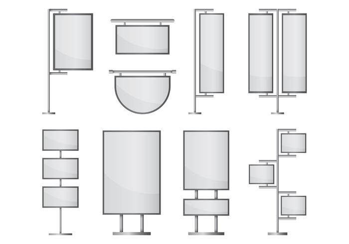 Set Of Kakemono Vector