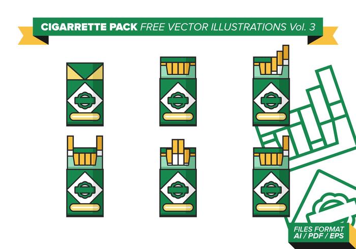 Download Cigarette Pack Free Vector Illustrations Vol. 3 - Download ...
