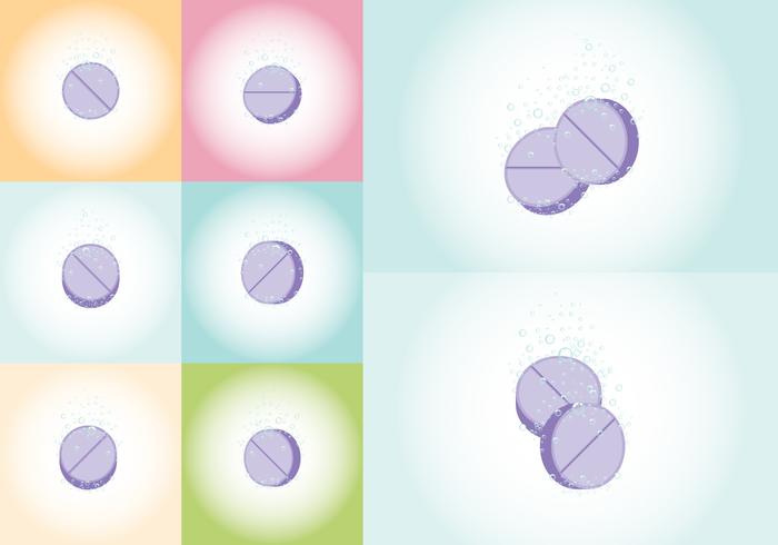 Effervescent Tablet Vectors Effervescent Tablet Vectors