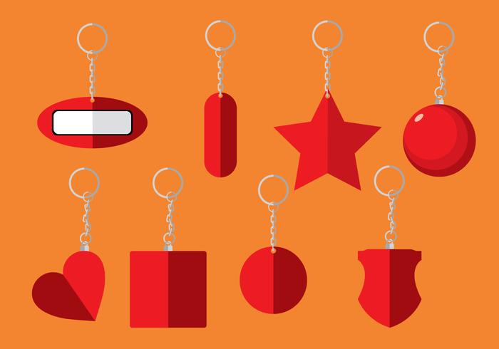 Free Key Chain Icons vector