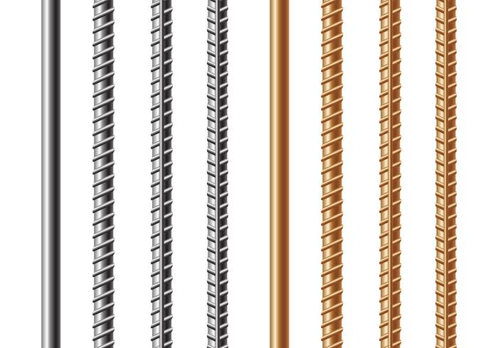 Free Rebars and Reinforcement Steel Vector Free Rebars and Reinforcement Steel Vector