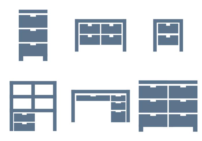 File Cabinet Vector