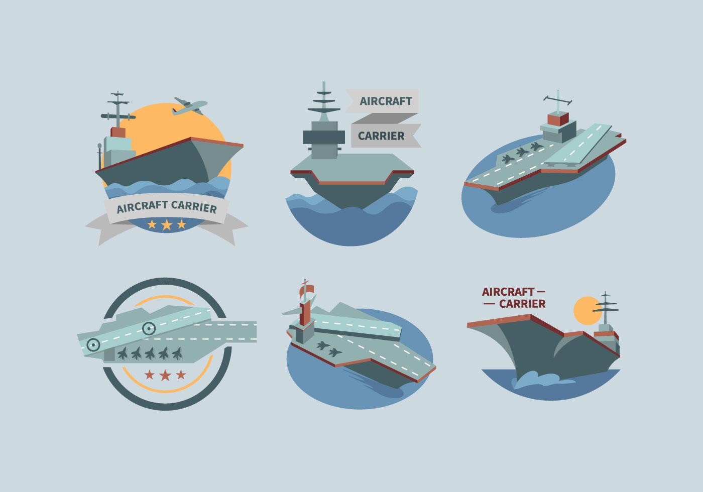 Aircraft Carrier Vector Pack 122935 Vector Art at Vecteezy
