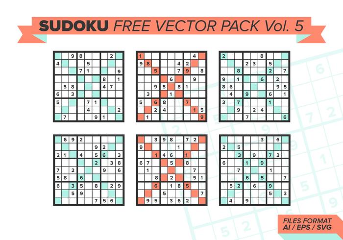 Sudoku Free Vector Pack Vol. 5 Sudoku Free Vector Pack Vol. 5