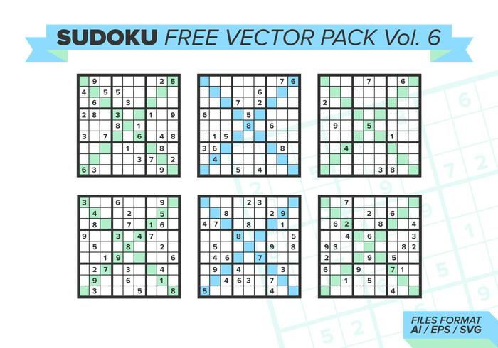 Sudoku Free Vector Pack Vol. 6 Sudoku Free Vector Pack Vol. 6