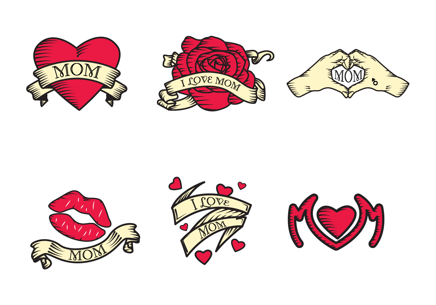 Love Tattoo Vector Art, Icons, and Graphics for Free Download