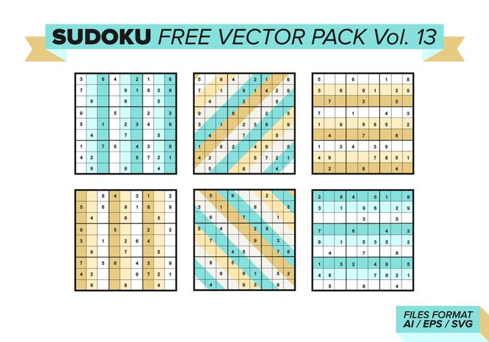 Sudoku Free Vector Pack Vol. 13 Sudoku Free Vector Pack Vol. 13