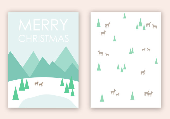 Free Merry Christmas Card Vector