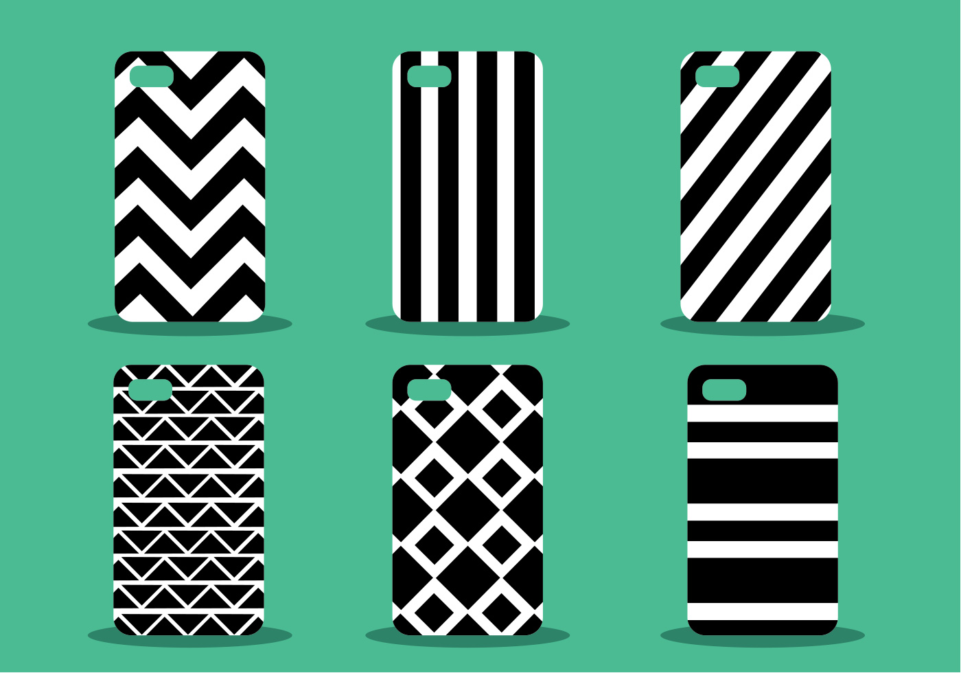 Phone Case Pattern Vector Set 123011 Vector Art at Vecteezy